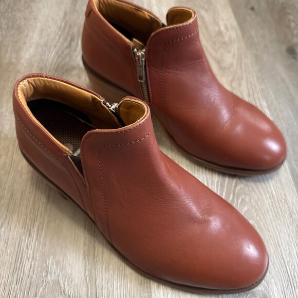 Xena Gravity Safety Shoe Cognac Brown Women's Size 9.5 Steel Toe Work Non-slip - Picture 2 of 11